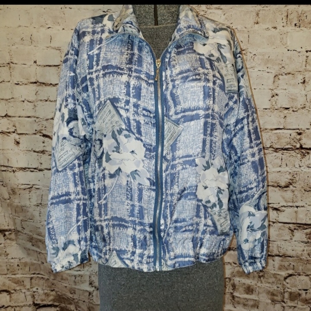 80's EVR Divinity Rousso Apparel Silk Bomber Jacket